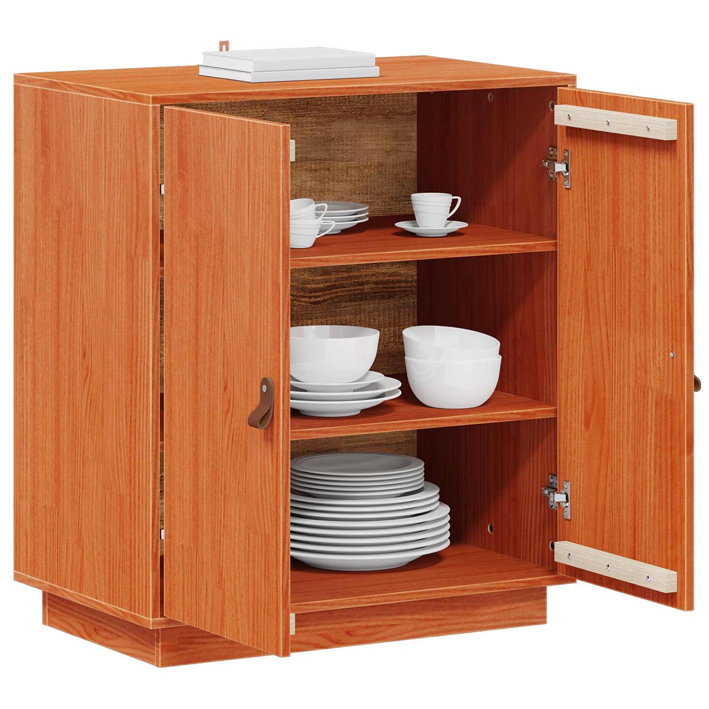 Sideboard Wax Brown 65.5 x 40 x 75 cm Solid Pine Wood