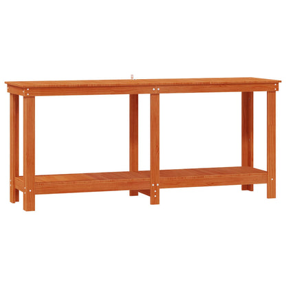 Work Bench Wax Brown 180 x 50 x 80 cm Solid Pine Wood