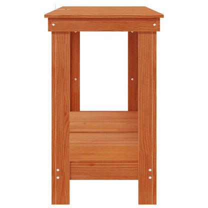 Work Bench Wax Brown 180 x 50 x 80 cm Solid Pine Wood