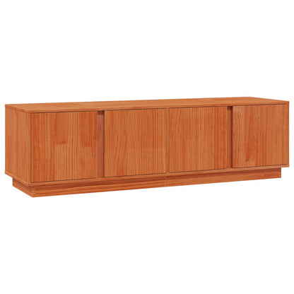TV Cabinet Wax Brown 140 x 40 x 40 cm Solid Pine Wood