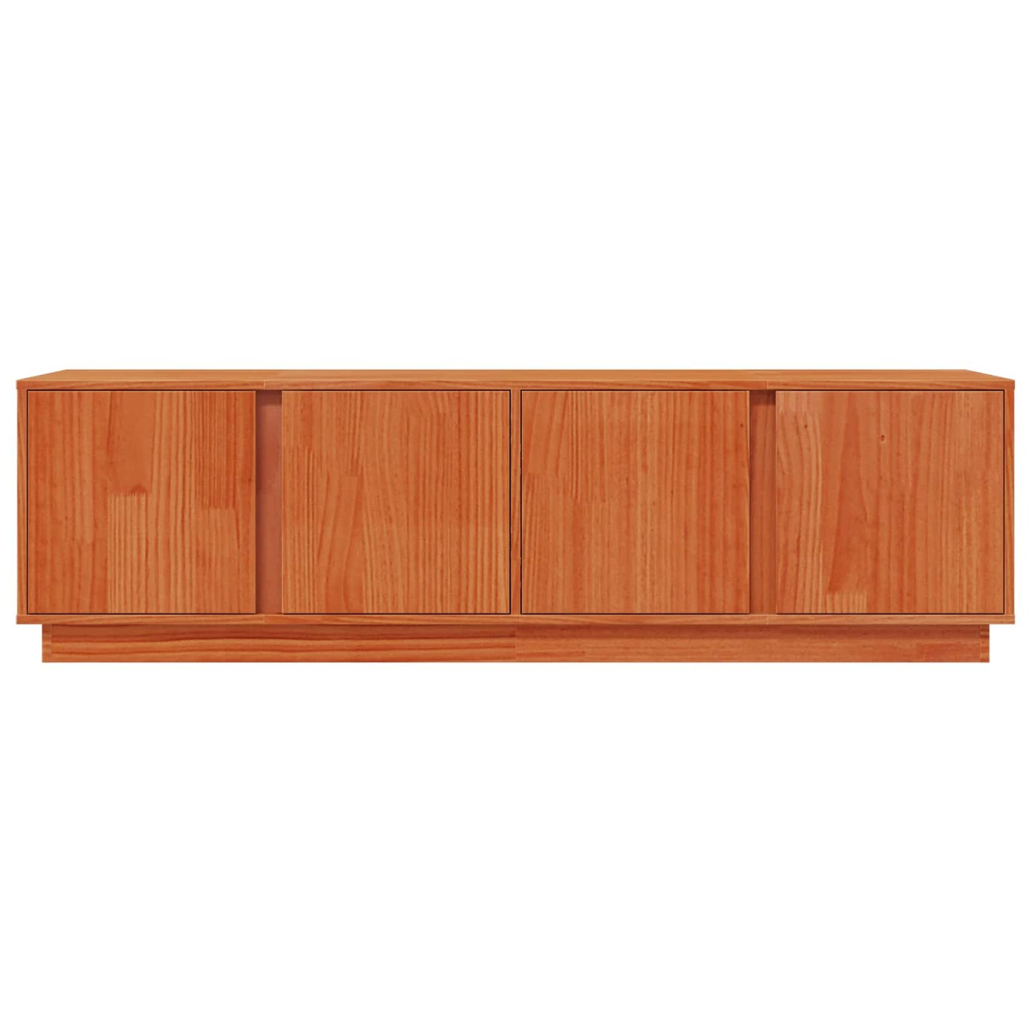 TV Cabinet Wax Brown 140 x 40 x 40 cm Solid Pine Wood