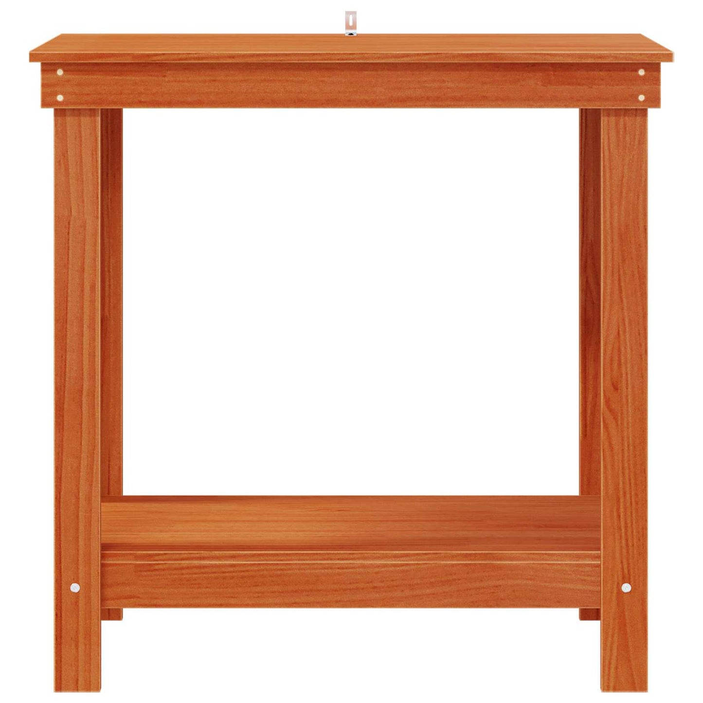 Work Bench with Shelf Wax Brown 80 x 50 x 80 cm Solid Pine Wood