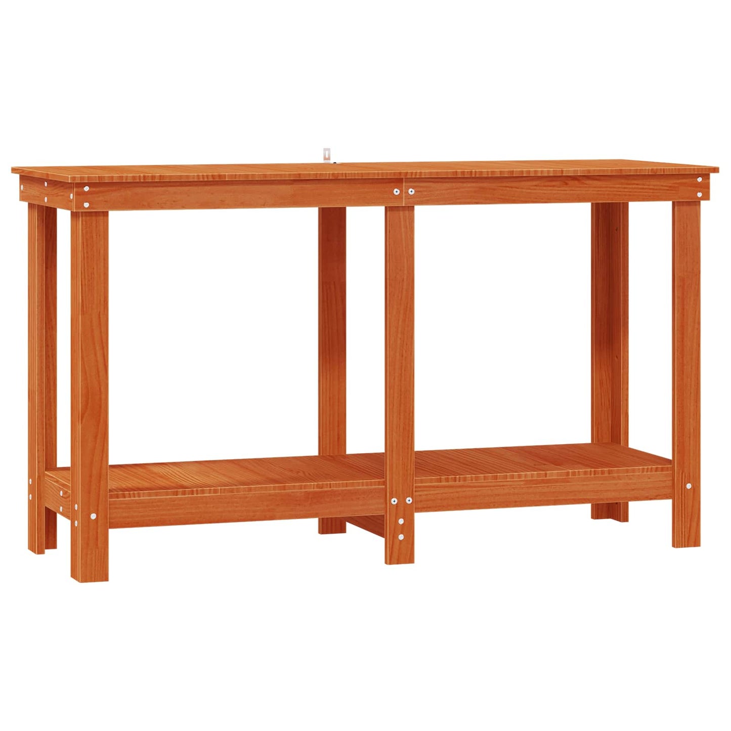 Work Bench Wax Brown 140 x 50 x 80 cm Solid Pine Wood
