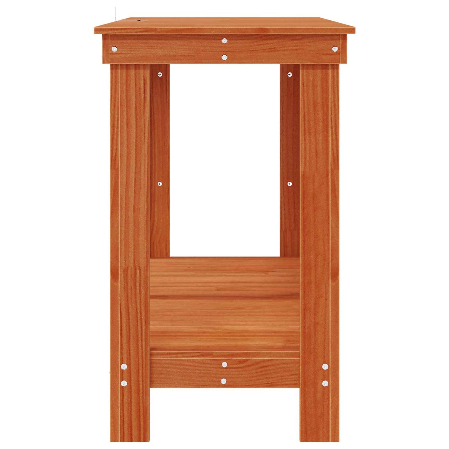 Work Bench Wax Brown 140 x 50 x 80 cm Solid Pine Wood