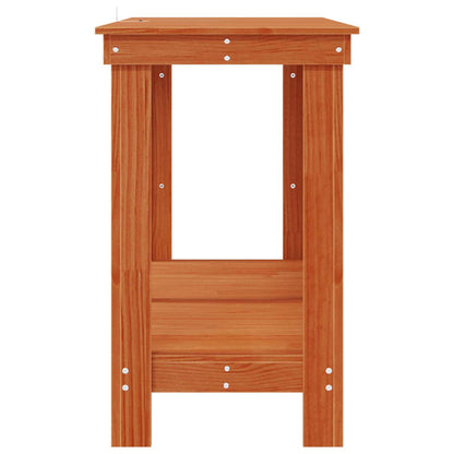 Work Bench Wax Brown 140 x 50 x 80 cm Solid Pine Wood