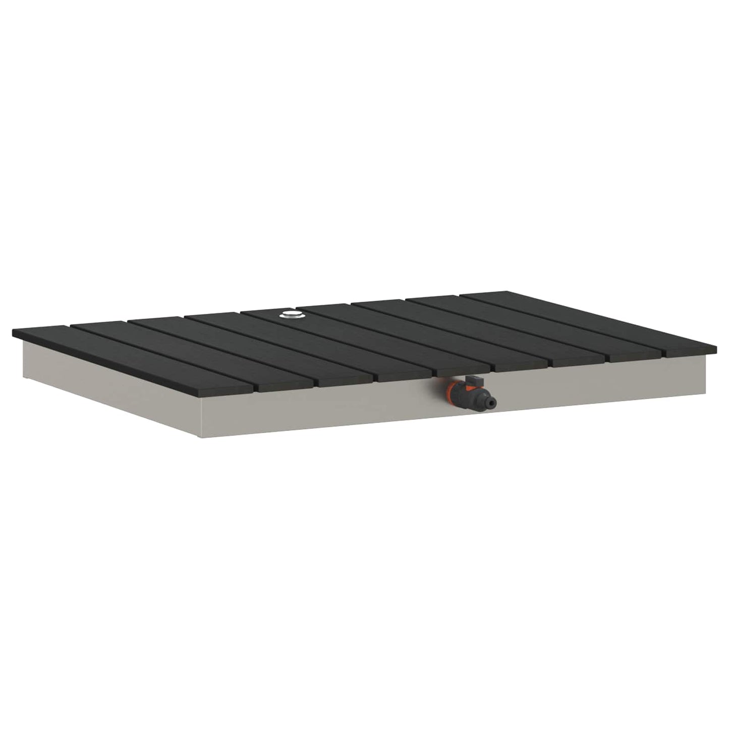 Garden Floor Shower WPC and Stainless Steel 201 Anthracite