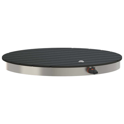 Garden Floor Shower WPC and Stainless Steel 201 Anthracite
