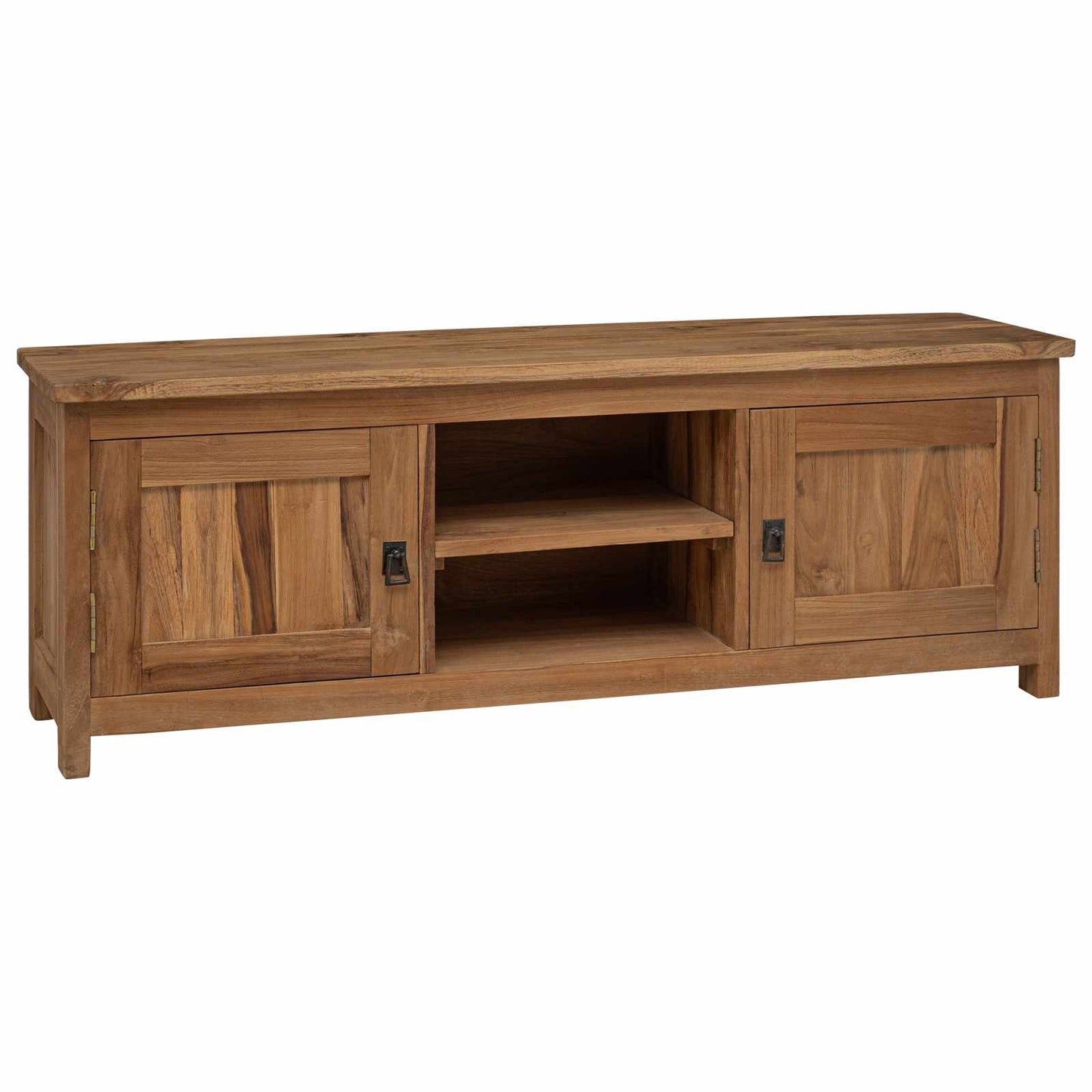 TV cabinet 110 x 30 x 40 cm Natural Solid Teak Wood