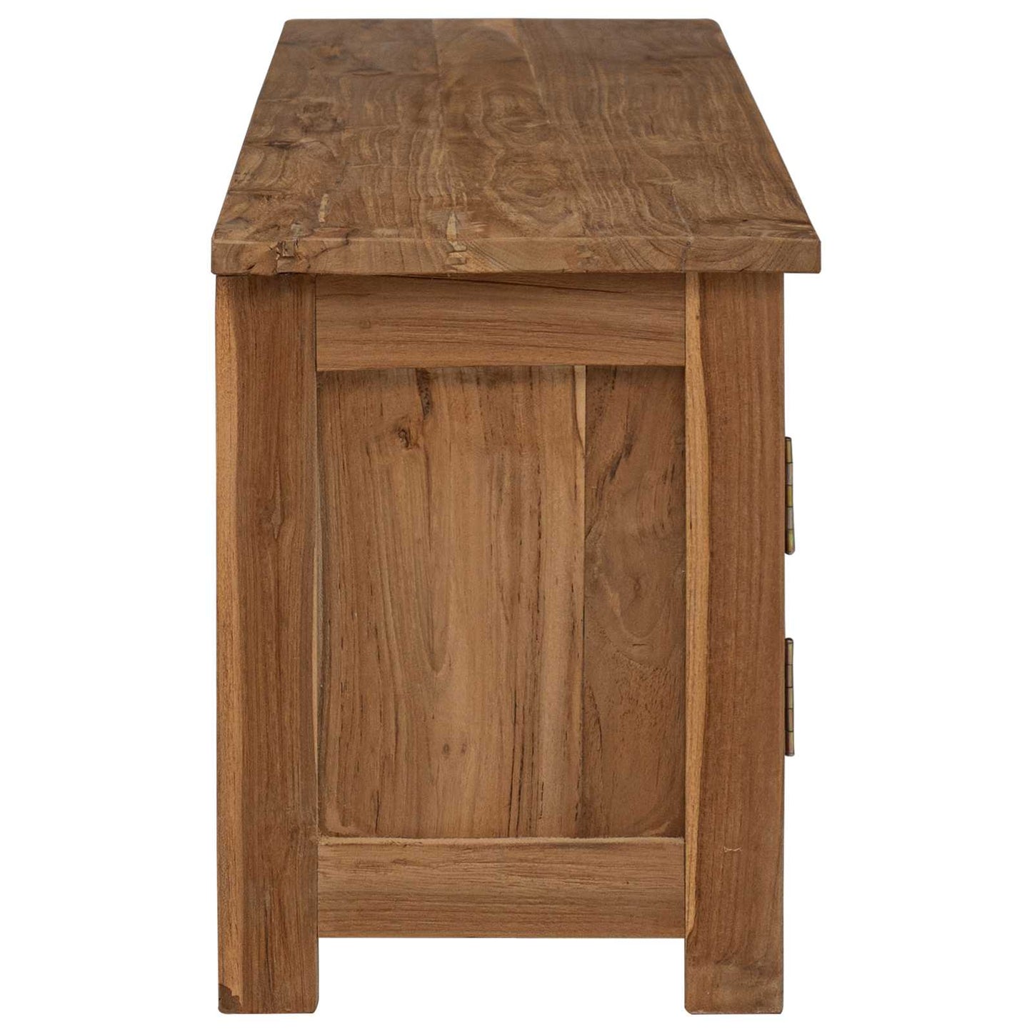 TV cabinet 110 x 30 x 40 cm Natural Solid Teak Wood
