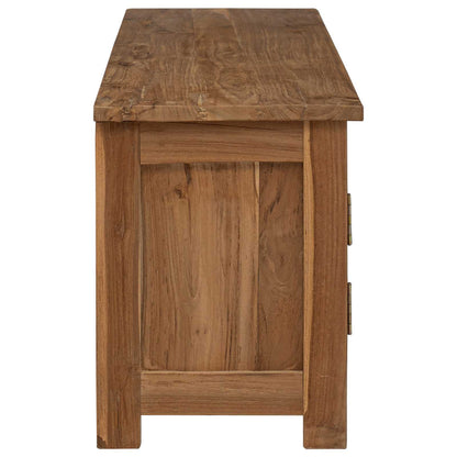 TV cabinet 110 x 30 x 40 cm Natural Solid Teak Wood
