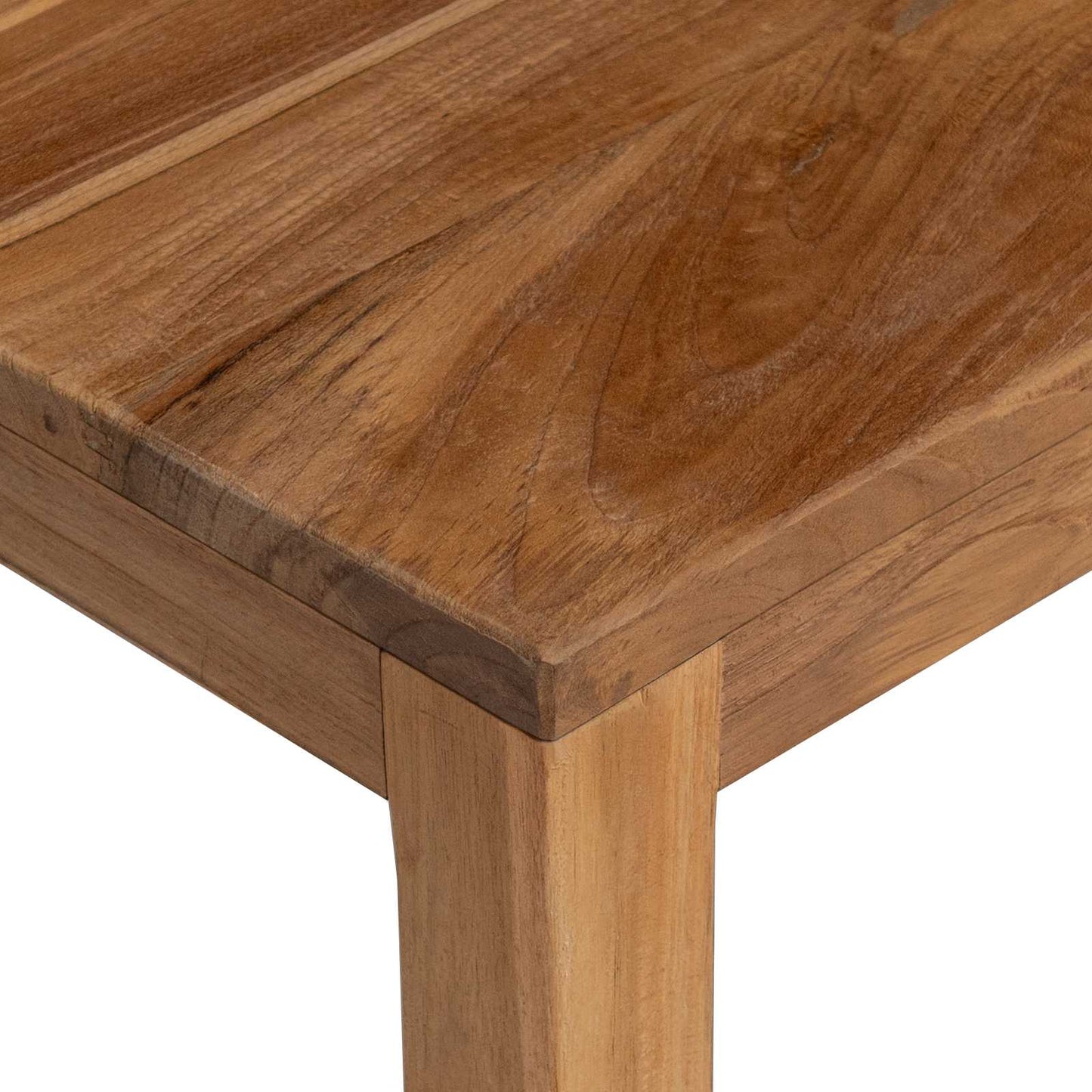 Console Table Natural 110 x 35 x 75 cm Solid Teak Wood
