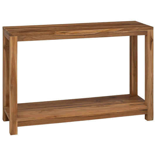 Console Table Natural 110 x 35 x 75 cm Solid Teak Wood