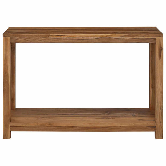 Console Table Natural 110 x 35 x 75 cm Solid Teak Wood