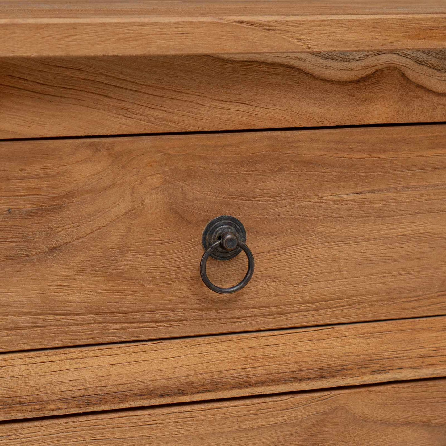 Sideboard Natural 79 x 35 x 80 cm Solid Teak Wood