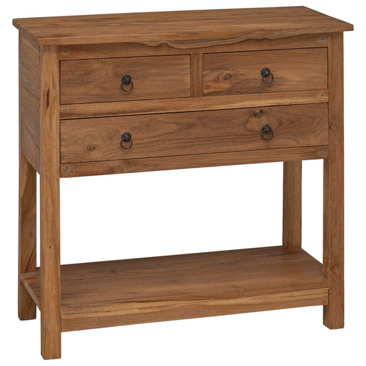 Sideboard Natural 79 x 35 x 80 cm Solid Teak Wood