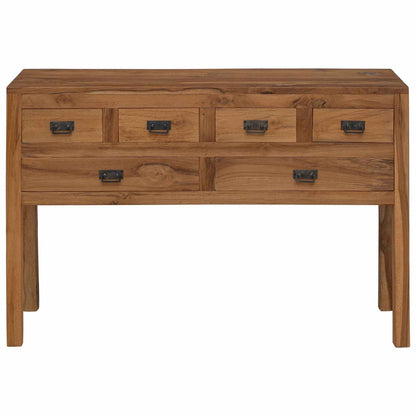 Sideboard Natural 110 x 35 x 75.5 cm Solid Teak Wood