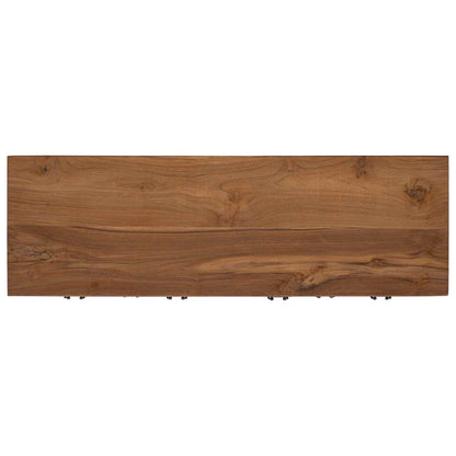 Sideboard Natural 110 x 35 x 75.5 cm Solid Teak Wood