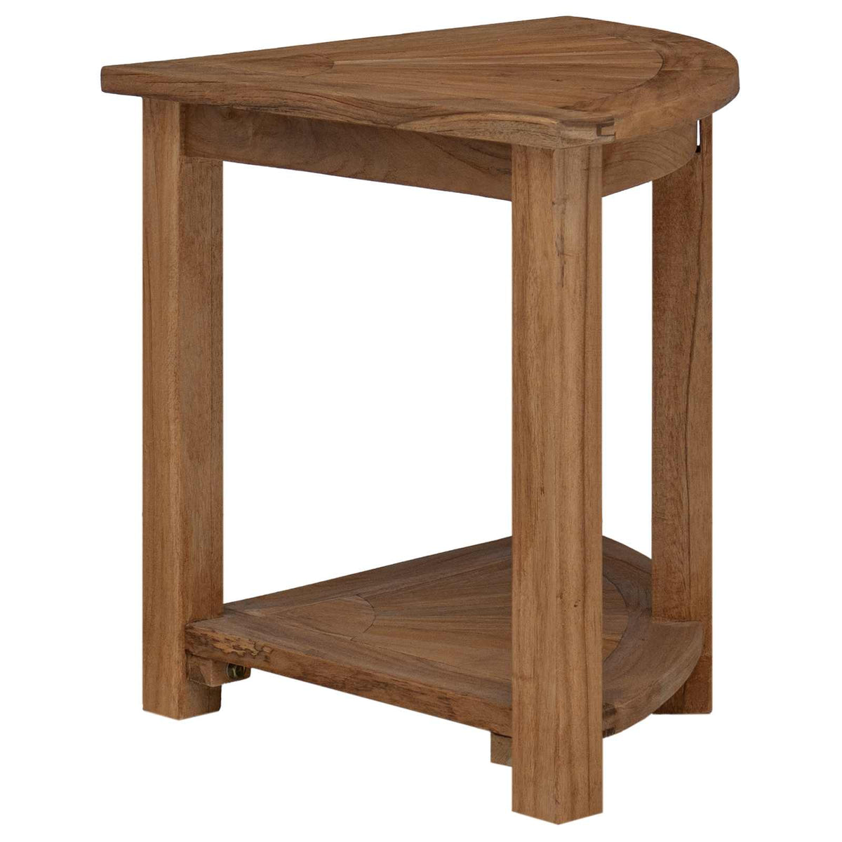 Bathroom Side Table Natural 45 x 45 x 46 cm Solid Teak Wood