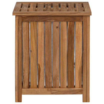 Laundry Basket Natural Solid Teak Wood