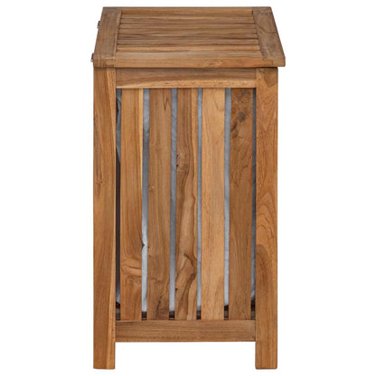 Laundry Basket Natural Solid Teak Wood