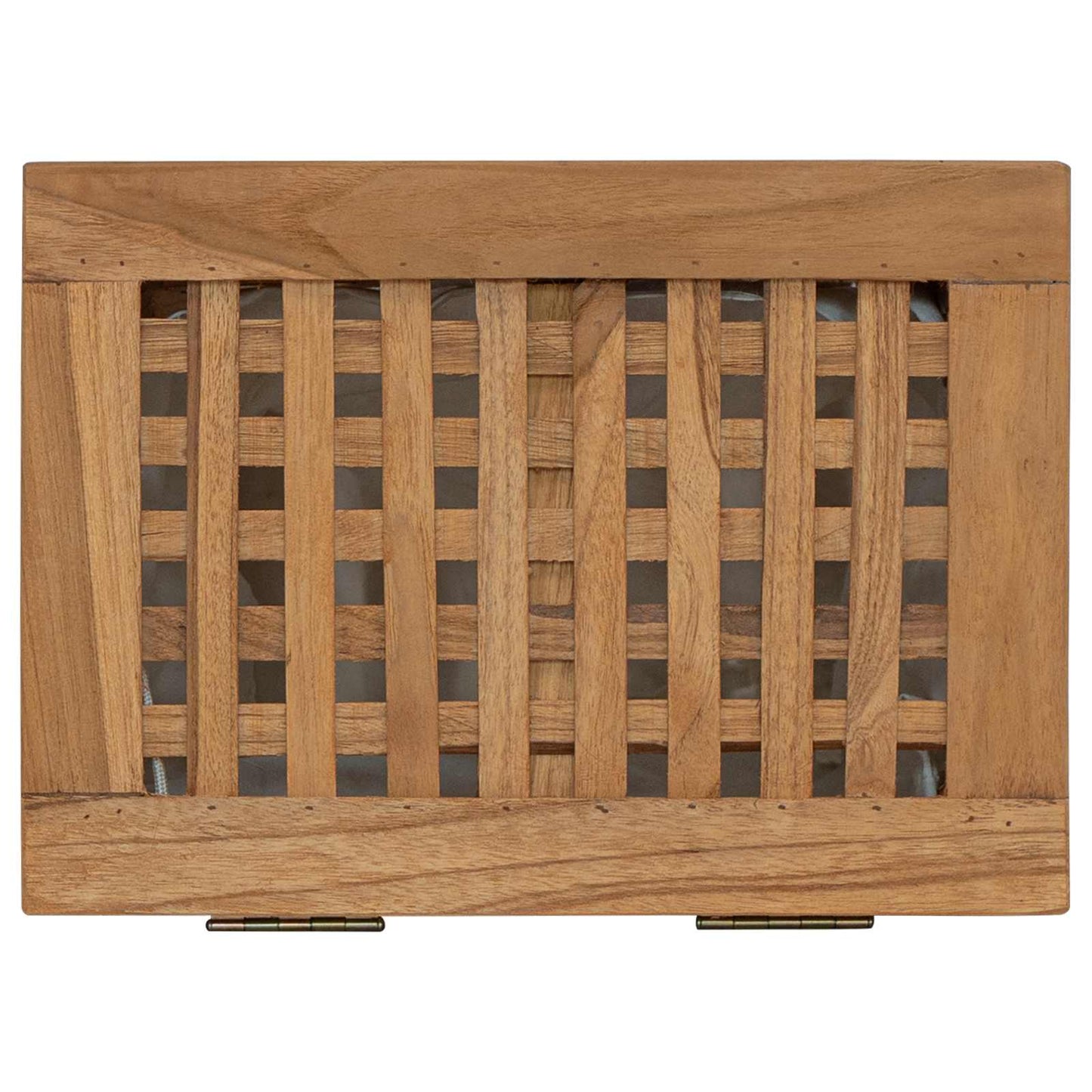 Laundry Basket Natural Solid Teak Wood