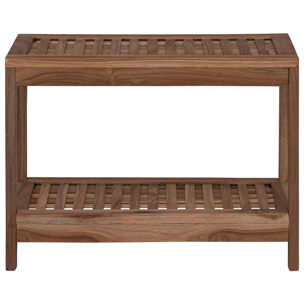 Bathroom Side Table Natural 60 x 30 x 45 cm Solid Teak Wood