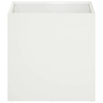 Garden Planter White 20 x 20 x 20 cm Cold-rolled Steel