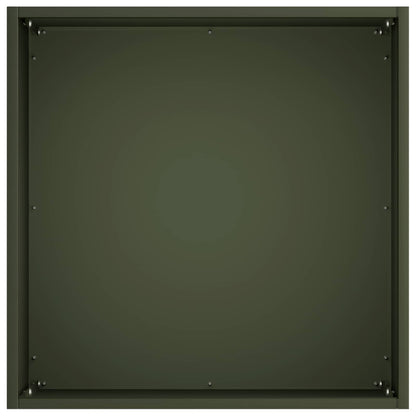 Garden Planter Olive Green 20 x 20 x 20 cm Cold-rolled Steel