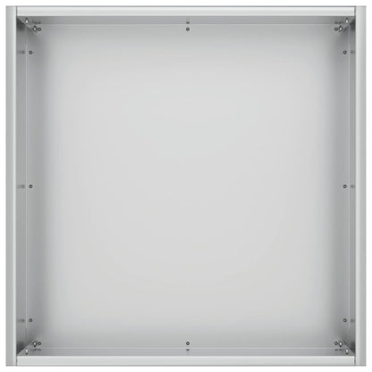 Garden Planter 2 pcs Silver 20 x 20 x 20 cm Galvanised Steel