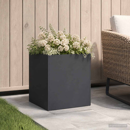Garden Planter Black 25 x 25 x 25 cm Cold-rolled Steel