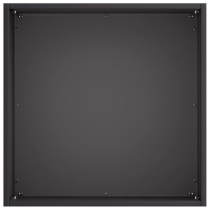 Garden Planter Black 25 x 25 x 25 cm Cold-rolled Steel