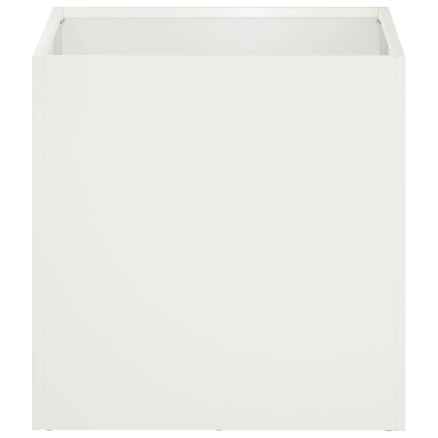 Garden Planter 2 pcs White 25 x 25 x 25 cm Cold-rolled Steel