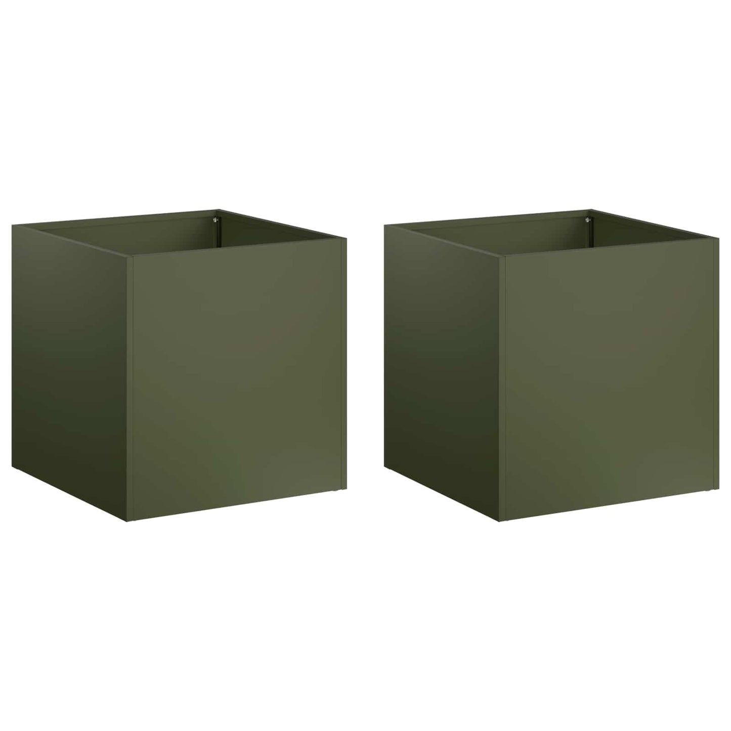 Garden Planter 2 pcs Olive Green 25 x 25 x 25 cm