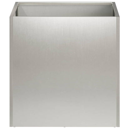 Garden Planter Silver 25 x 25 x 25 cm Stainless Steel