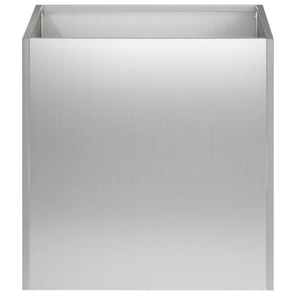 Garden Planter Silver 25 x 25 x 25 cm Galvanised Steel