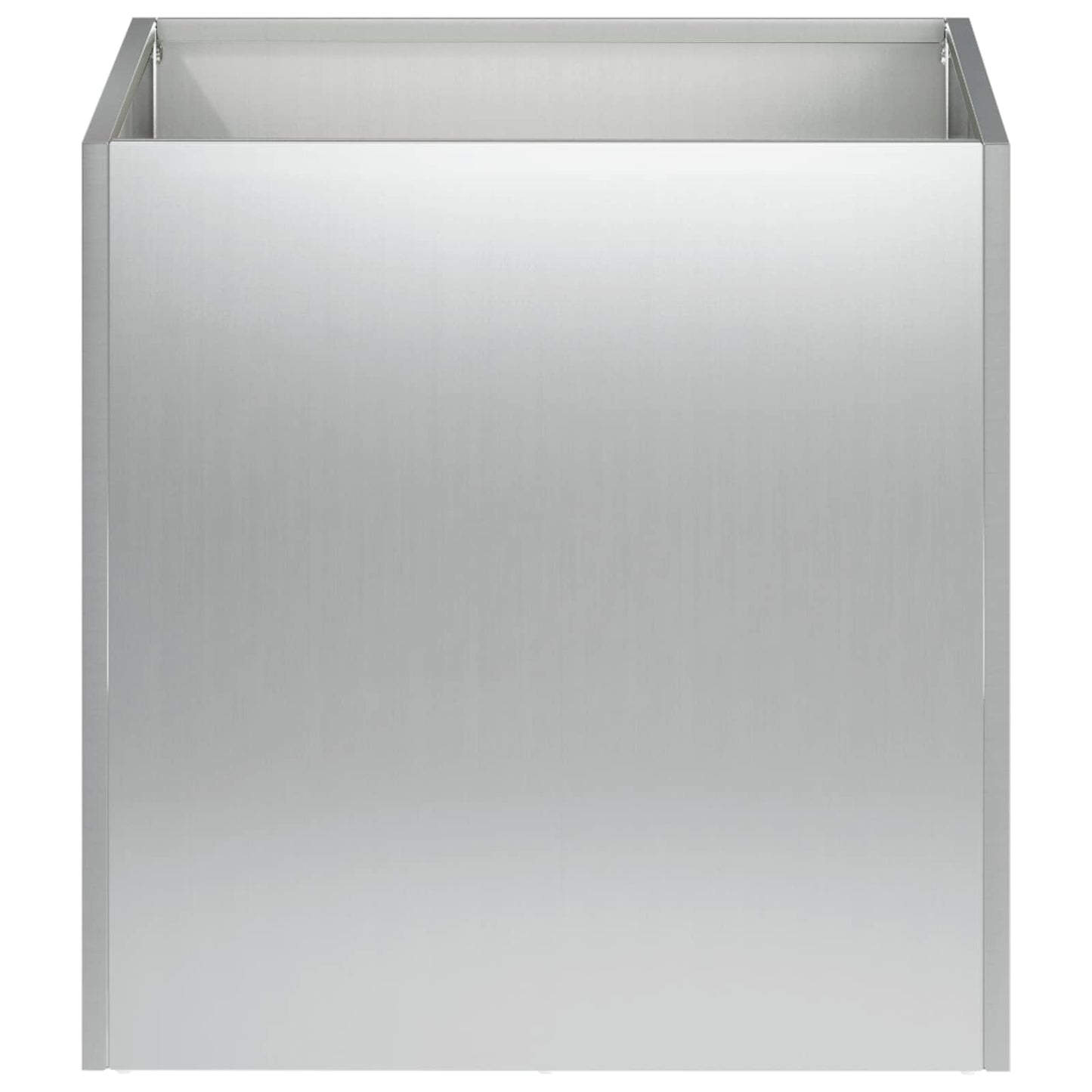 Garden Planter 2 pcs Silver 25 x 25 x 25 cm Galvanised Steel