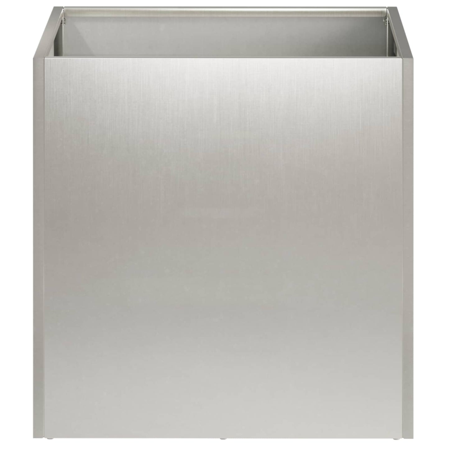 Garden Planter 2 pcs Silver 35 x 35 x 35 cm Stainless Steel