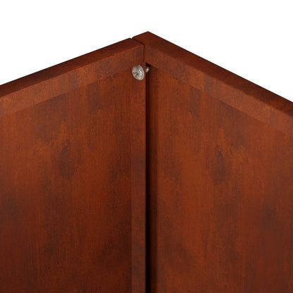 Garden Planter 2 pcs Rusty 45 x 45 x 45 cm Weathering Steel