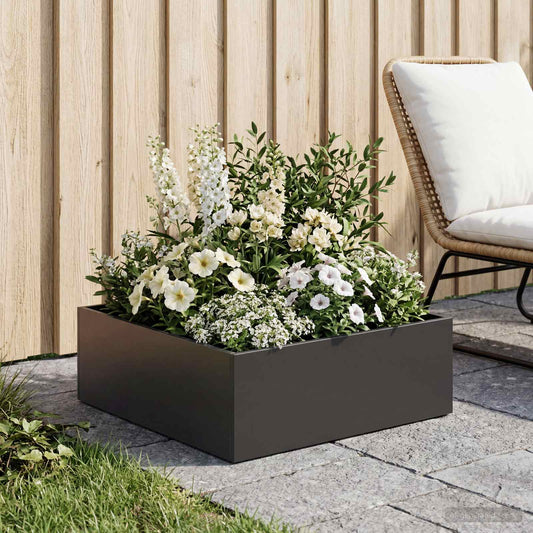 Garden Planter Black 40 x 40 x 20 cm Cold-rolled Steel