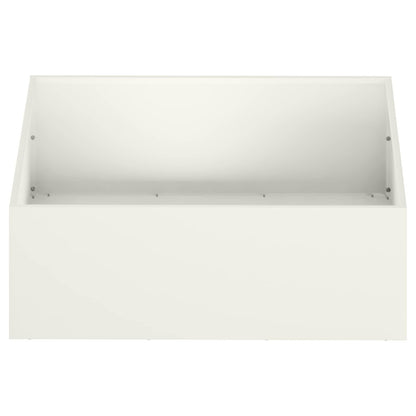 Garden Planter White 40 x 40 x 20 cm Cold-rolled Steel