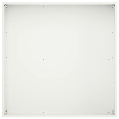 Garden Planter White 40 x 40 x 20 cm Cold-rolled Steel