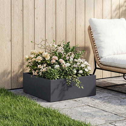 Garden Planter Anthracite 40 x 40 x 20 cm Cold-rolled Steel