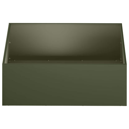 Garden Planter Olive Green 40 x 40 x 20 cm Cold-rolled Steel