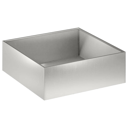 Garden Planter Silver 40 x 40 x 20 cm Stainless Steel