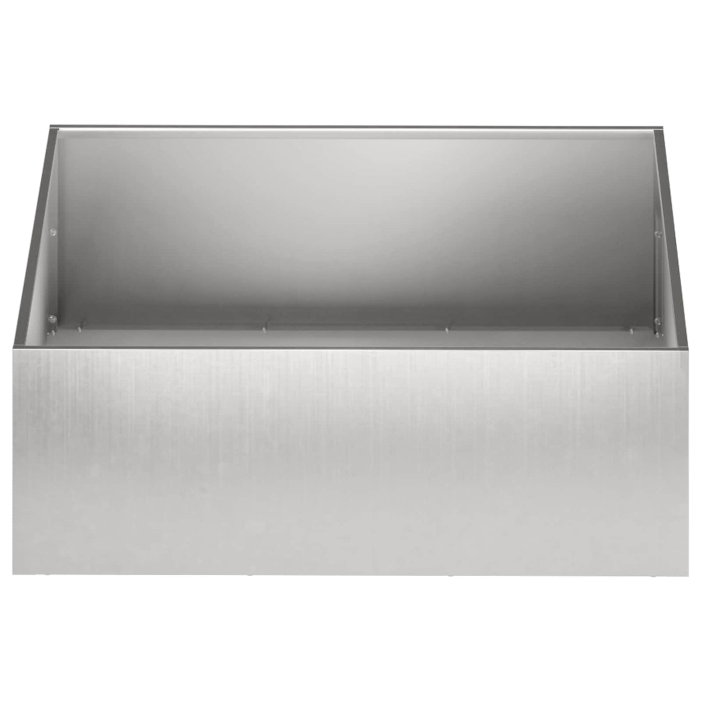 Garden Planter 2 pcs Silver 40 x 40 x 20 cm Stainless Steel