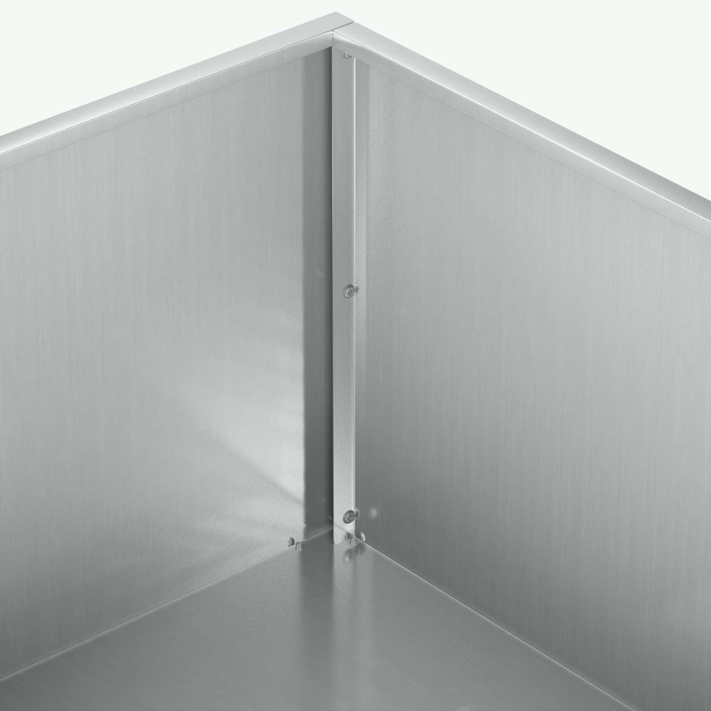 Garden Planter Silver 40 x 40 x 20 cm Galvanised Steel