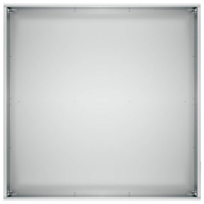 Garden Planter Silver 40 x 40 x 20 cm Galvanised Steel