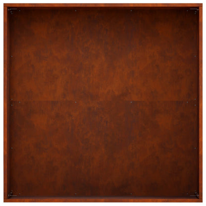 Garden Planter 2 pcs Rusty 40 x 40 x 20 cm Weathering Steel
