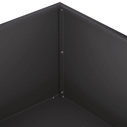 Garden Planter Black 60 x 60 x 20 cm Cold-rolled Steel
