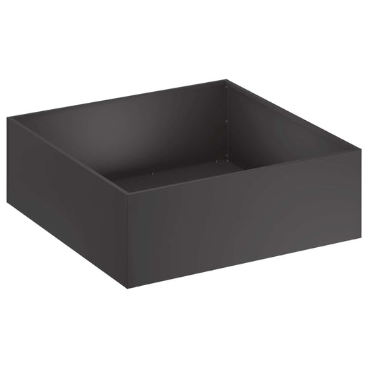Garden Planter Black 60 x 60 x 20 cm Cold-rolled Steel